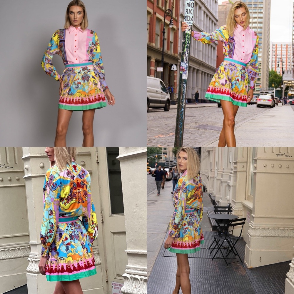 Vibrant Multicolor Women's Dress - Picture 14 of 16